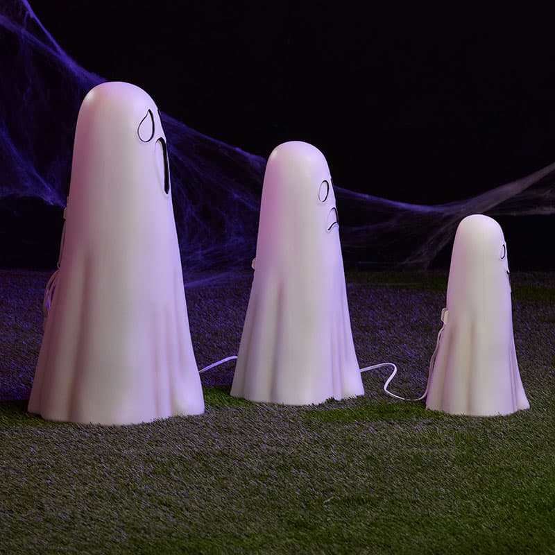 Cracker Barrel 3 Piece Light-up Ghost Blow Mold