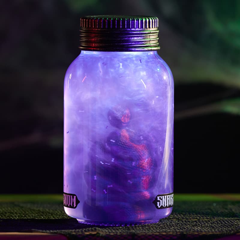 Cracker Barrel Snake Jar Glitter Globe