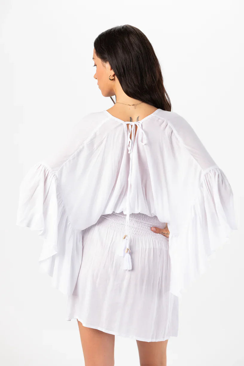 Tiare Hawaii Angel Mini Dress - White