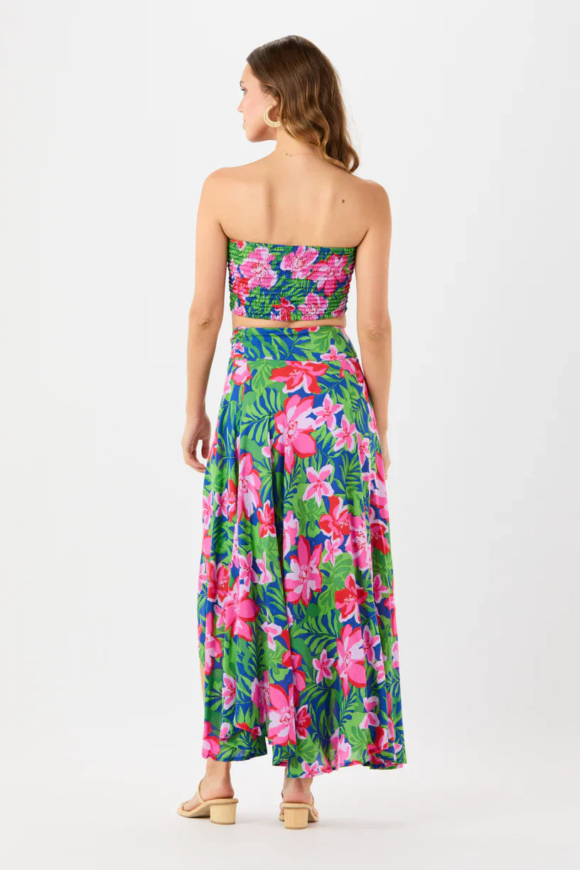 Tiare Hawaii Azure Wrap Skirt - Honduras Blue