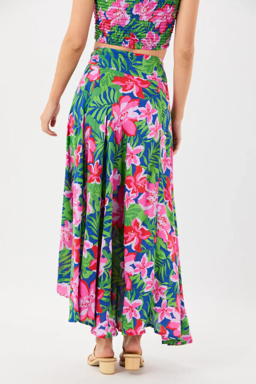 Tiare Hawaii Azure Wrap Skirt - Honduras Blue