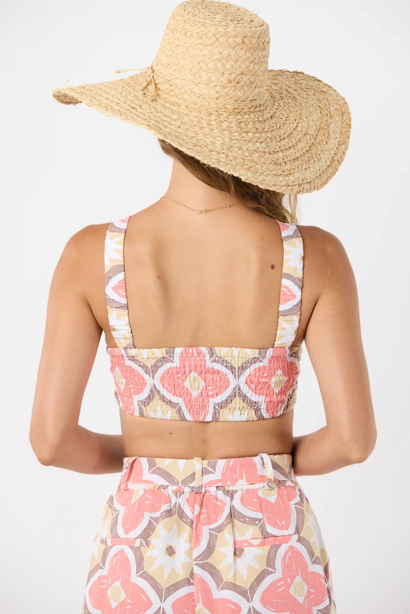 Tiare Hawaii Bells Top - Spanish Tiles Peach