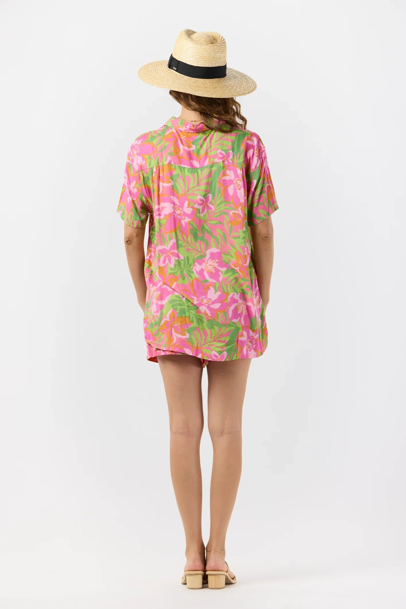 Tiare Hawaii Brixton Shirt - Honduras Pink