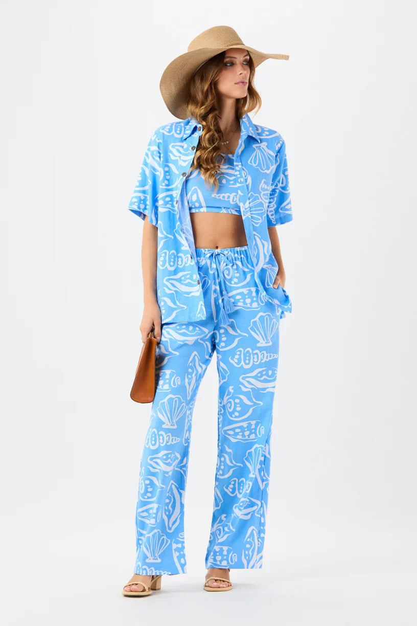Tiare Hawaii Crete Pant - Seashells Sky