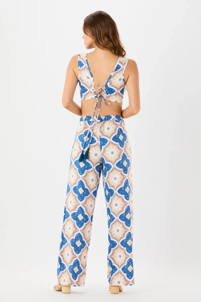Tiare Hawaii Crete Top - Spanish Tiles Blue