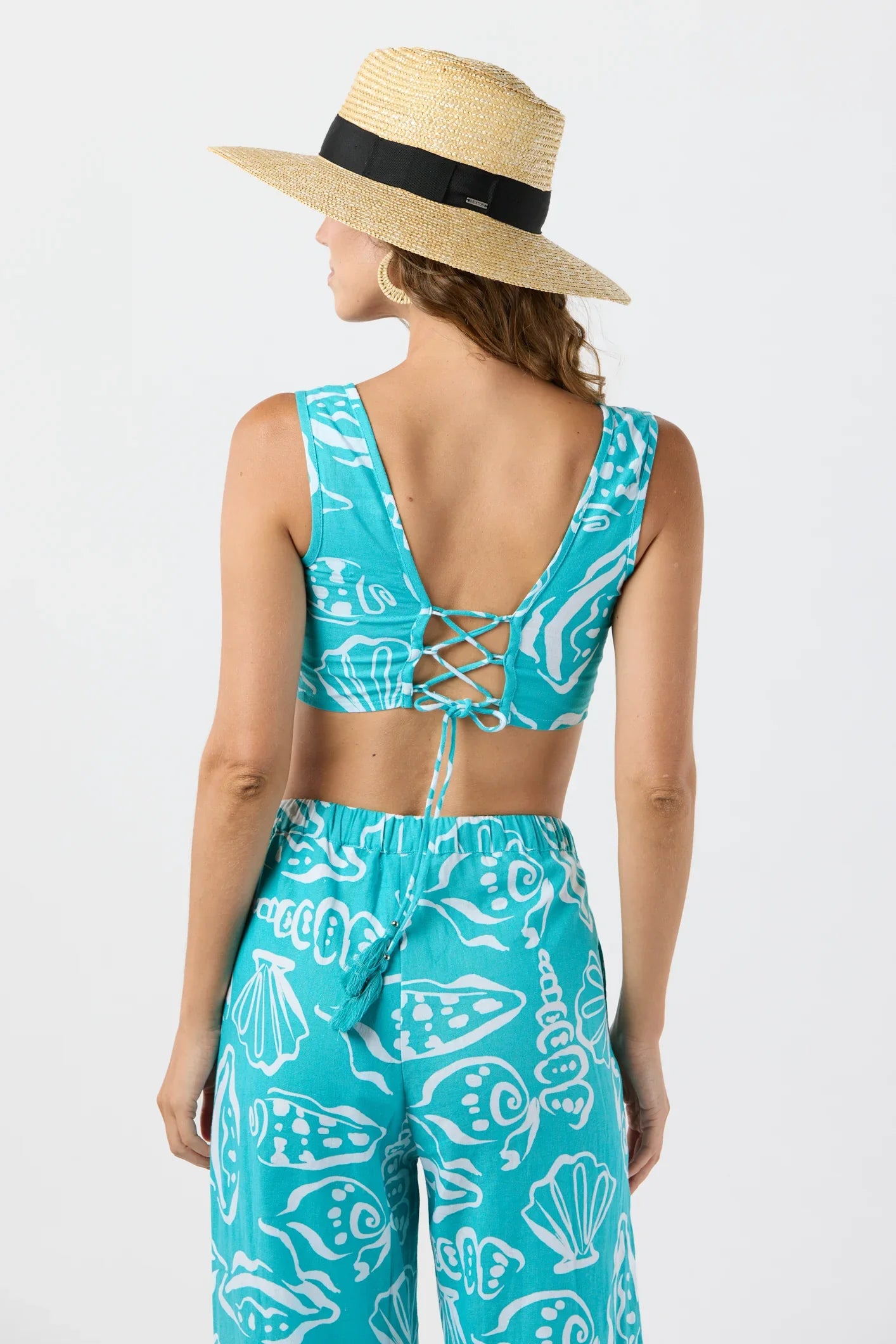 Tiare Hawaii Crete Top - Seashells Teal