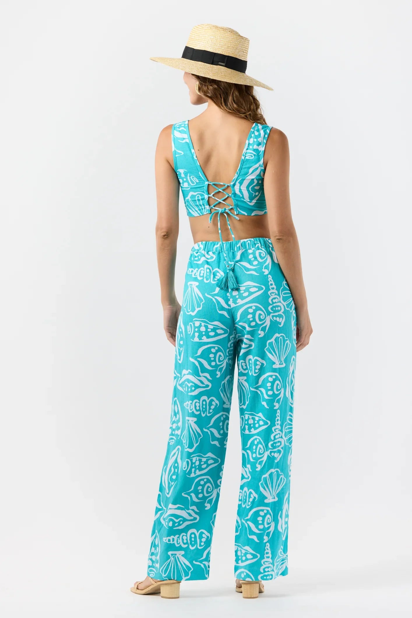 Tiare Hawaii Crete Top - Seashells Teal