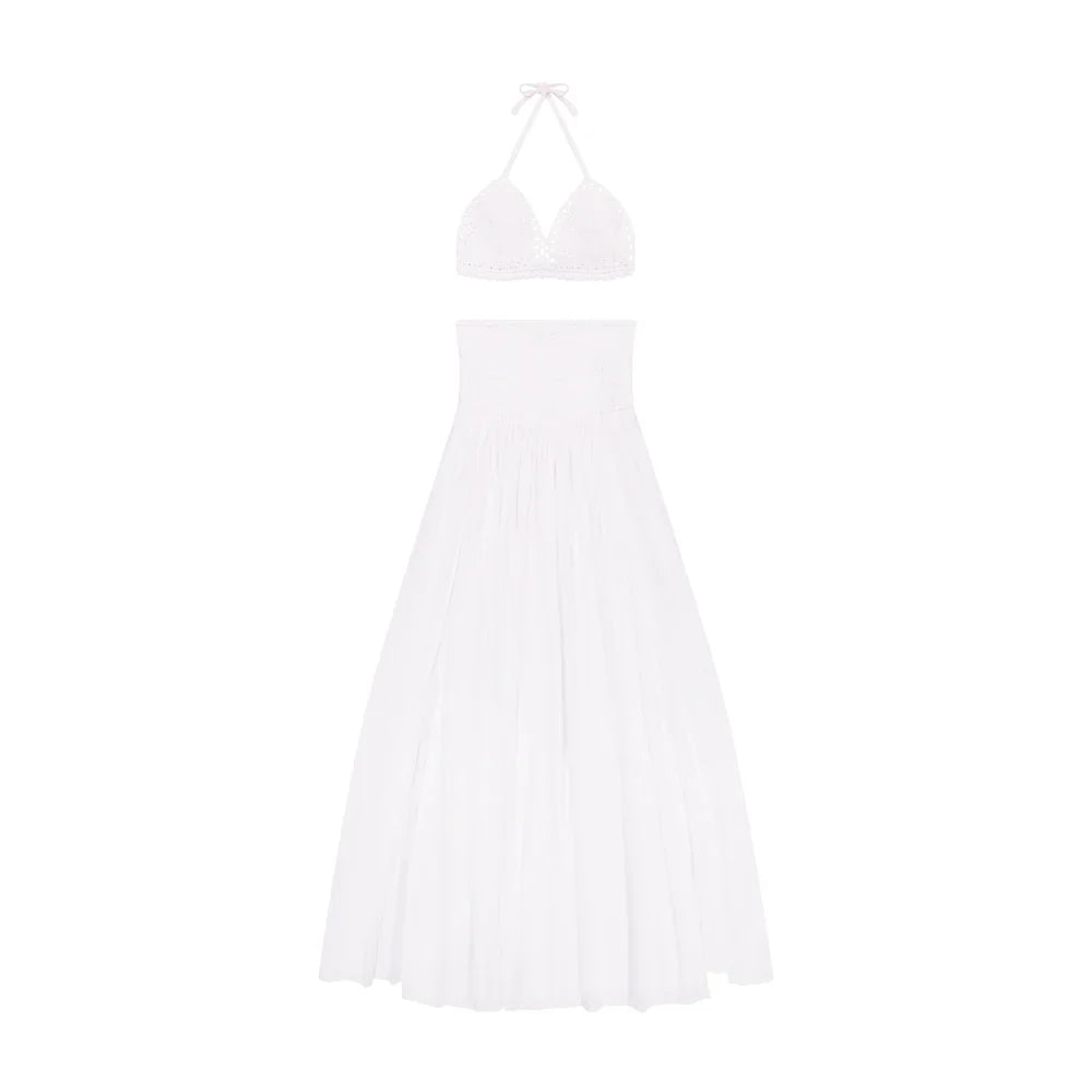Tiare Hawaii Crochet Top - White