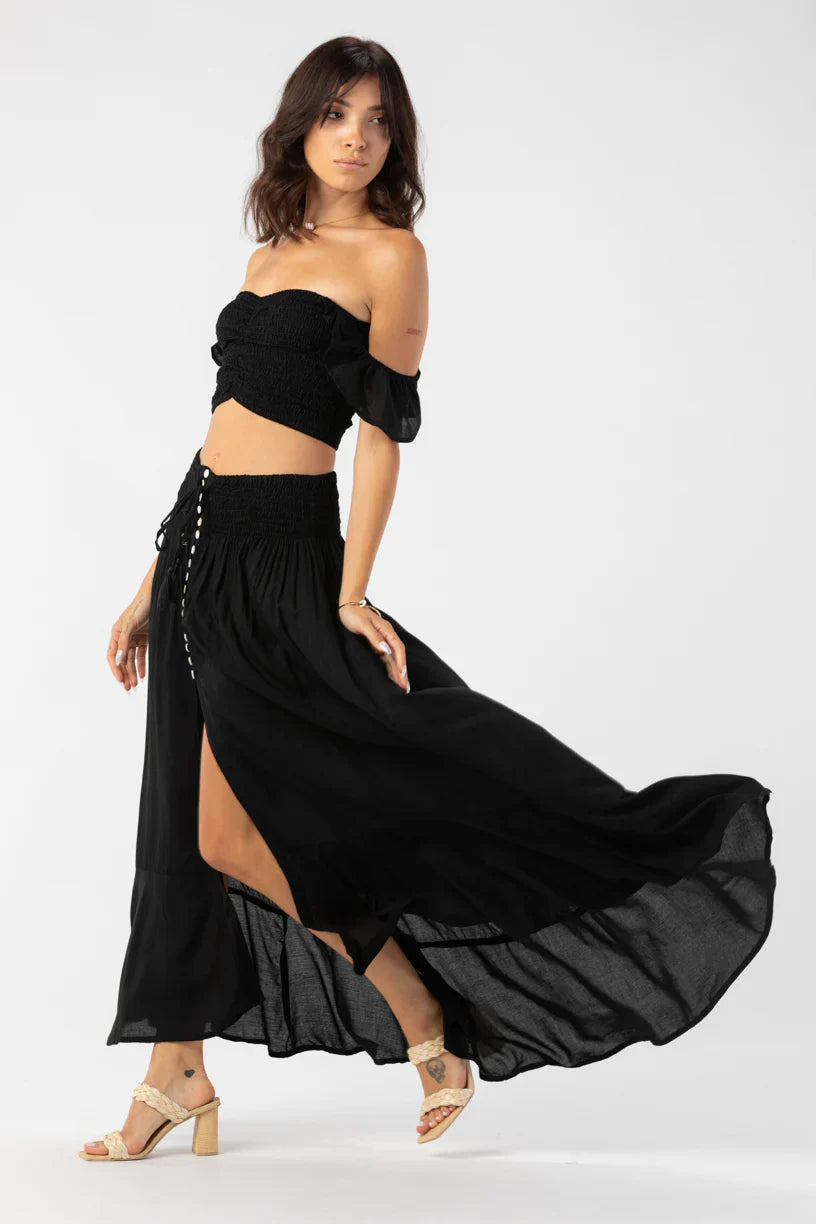 Tiare Hawaii Dakota Skirt - Black