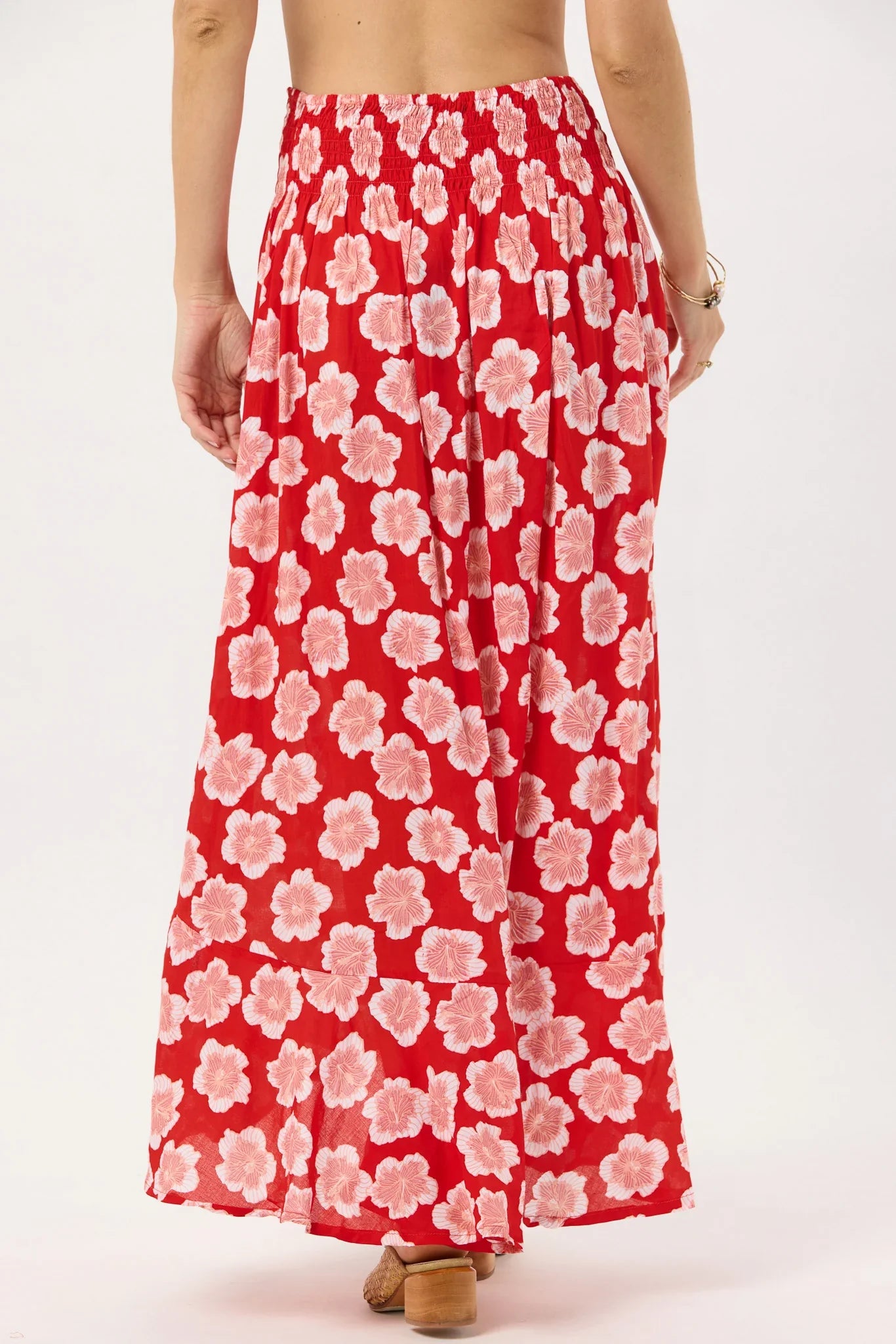 Tiare Hawaii Dakota Skirt - Lanai Floral Red
