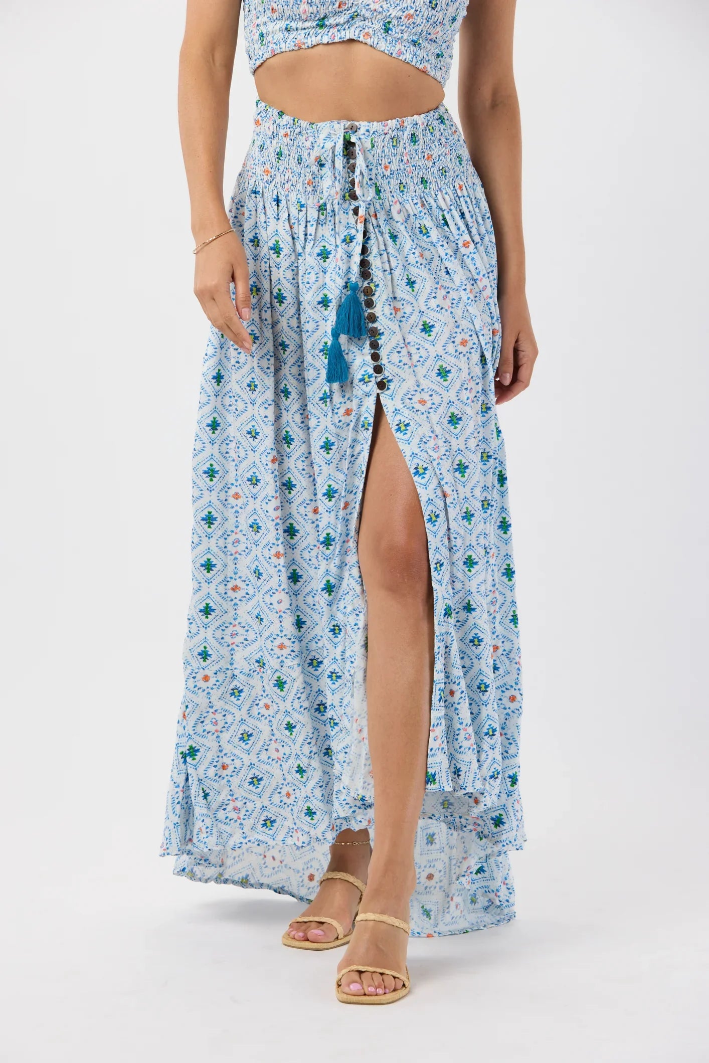 Tiare Hawaii Dakota Skirt Naturals - Sedona Blue