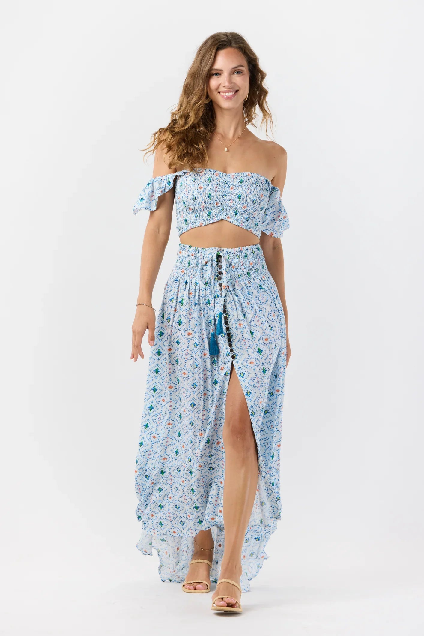 Tiare Hawaii Dakota Skirt Naturals - Sedona Blue