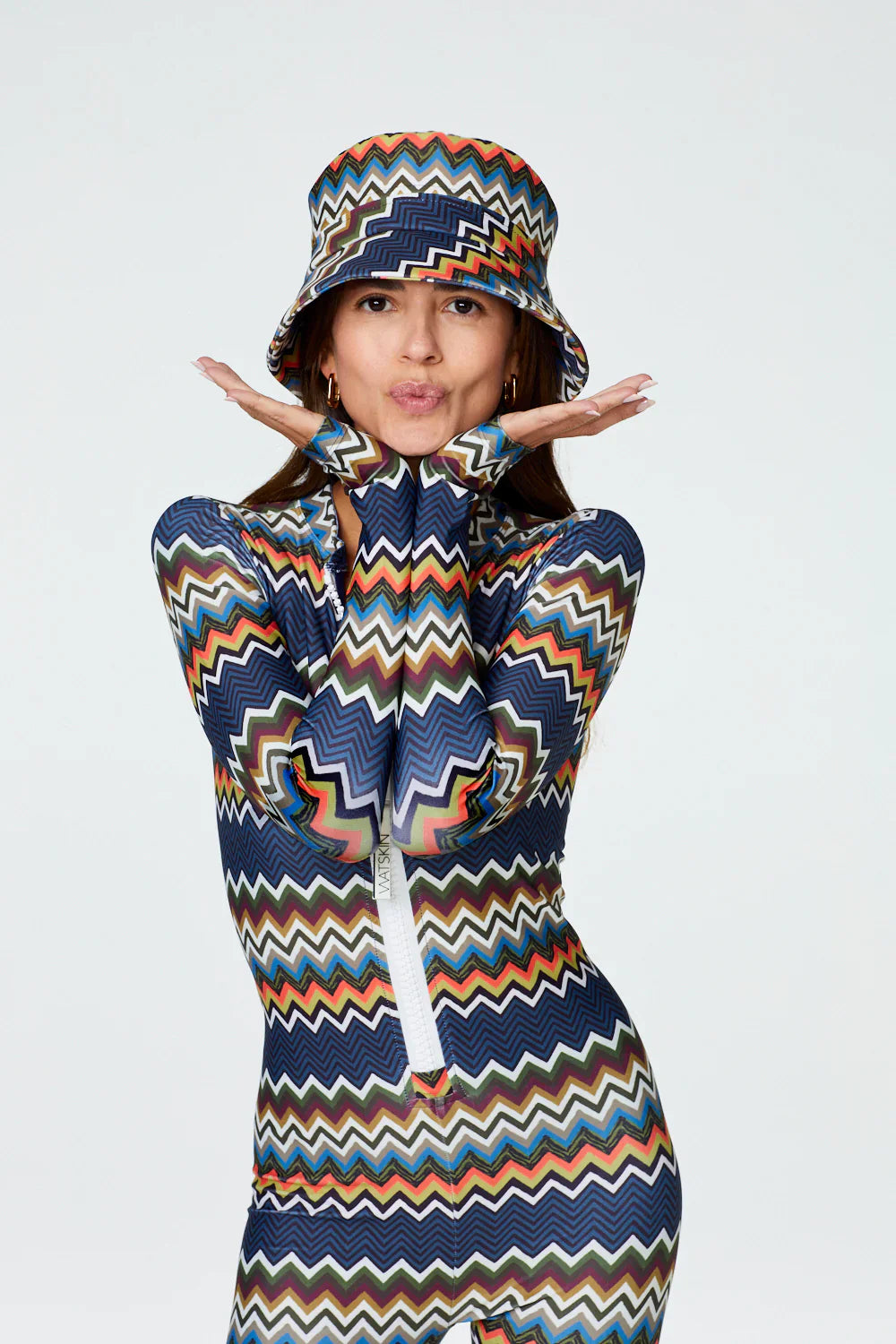 Watskin Sunwear Katie Bucket Hat in Zig Zag
