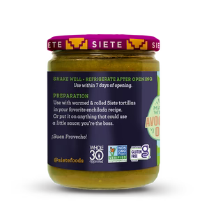 Siete Foods Green Enchilada Sauce