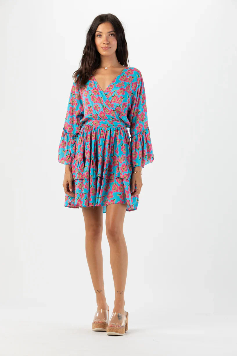 Tiare Hawaii Felix Mini Dress - Poipu Turquoise