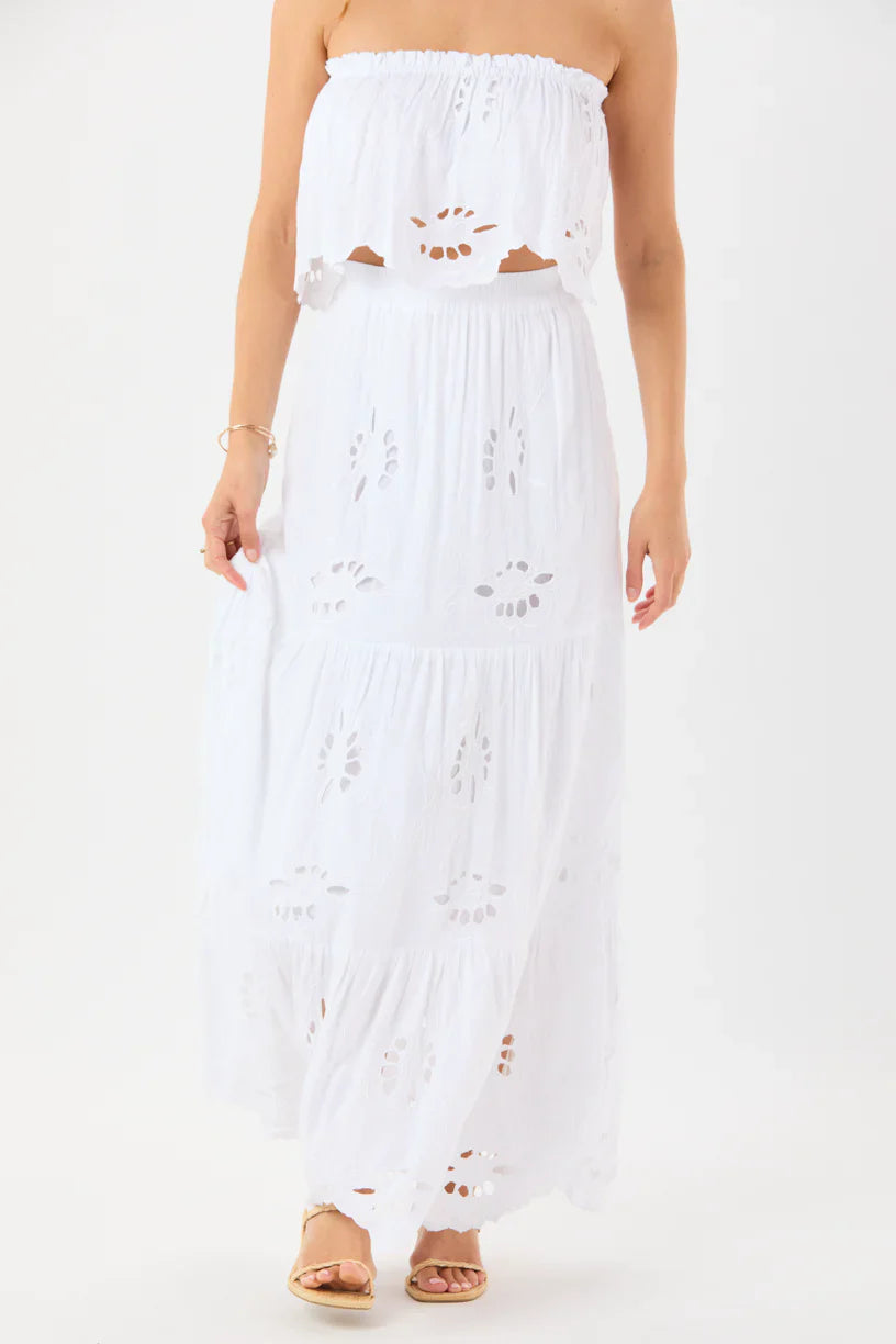 Tiare Hawaii Heliconia Skirt - White