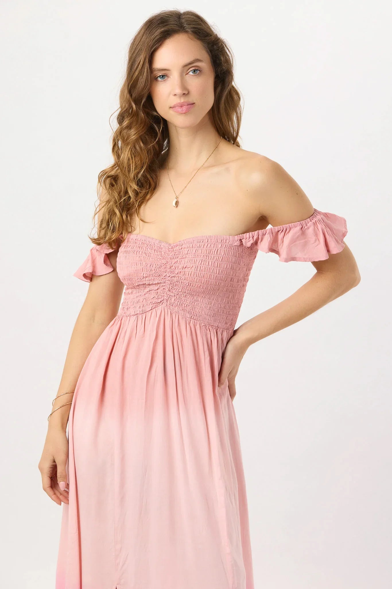 Tiare Hawaii Hollie Maxi Dress - Mauve Pink Ombre