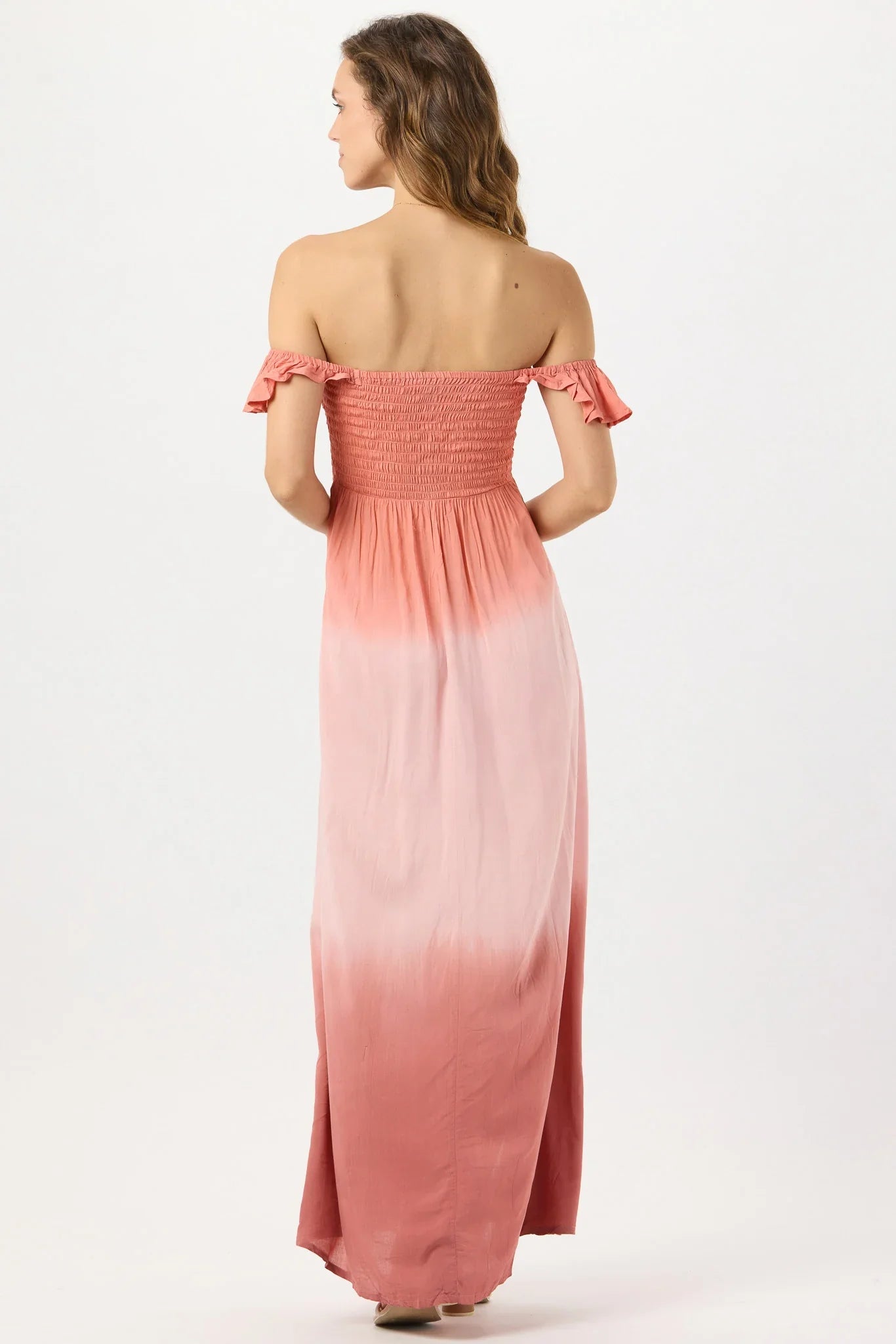 Tiare Hawaii Hollie Maxi Dress - Coral Rouge Ombre
