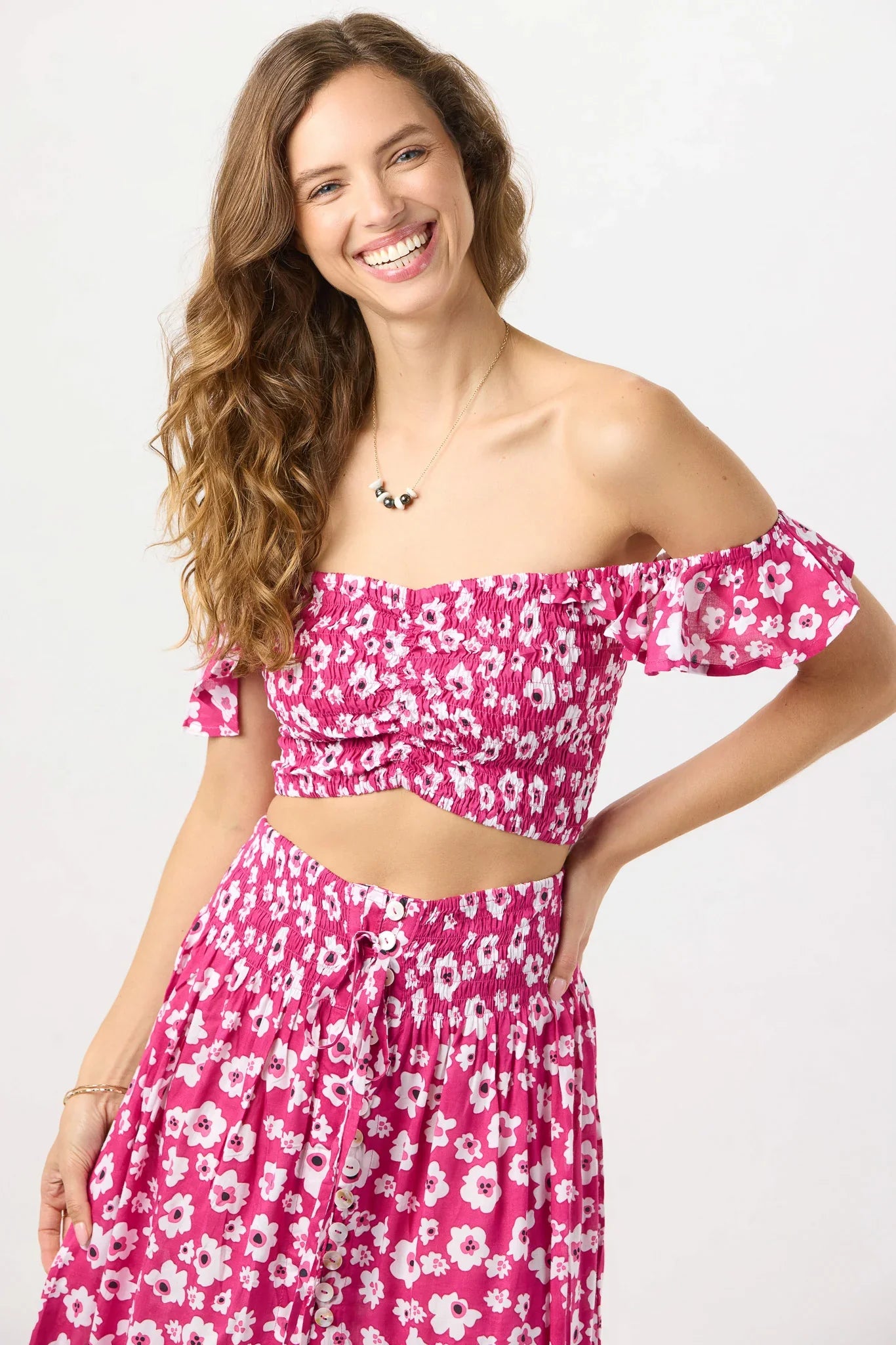 Tiare Hawaii Hollie Crop Top - Bali Isle Berry