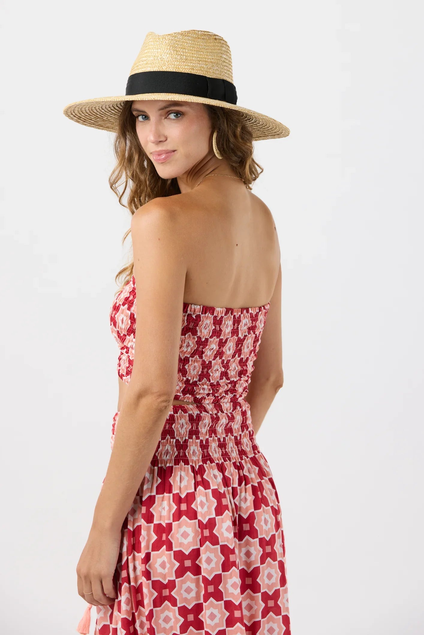 Tiare Hawaii Hollie Crop Top Sleeveless - Casablanca Red