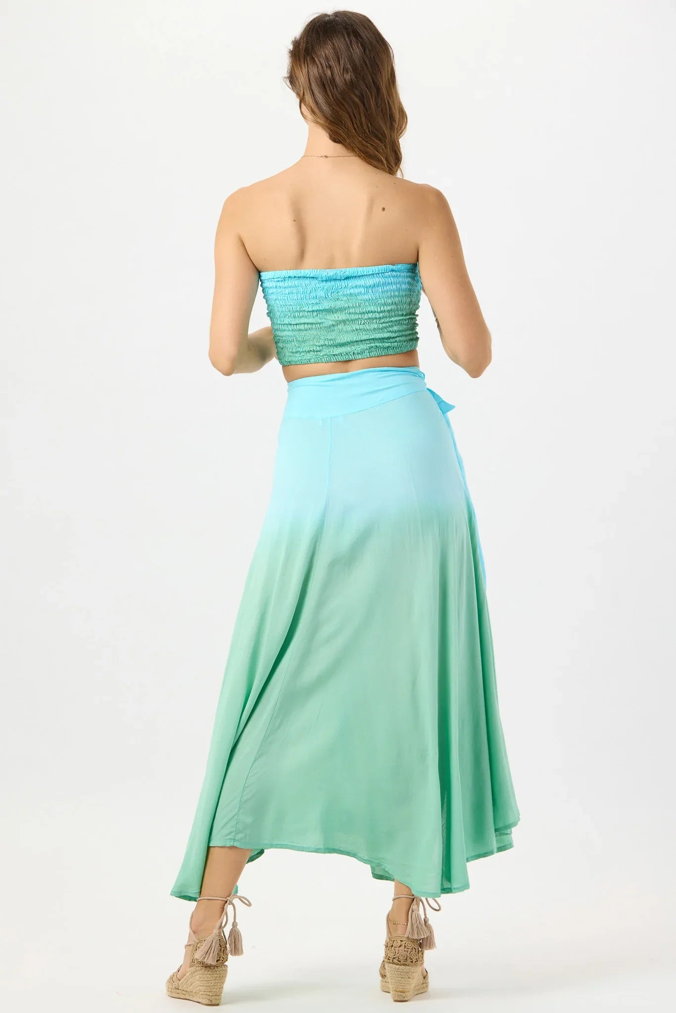 Tiare Hawaii Hollie Crop Top Sleeveless - Pool Ombre