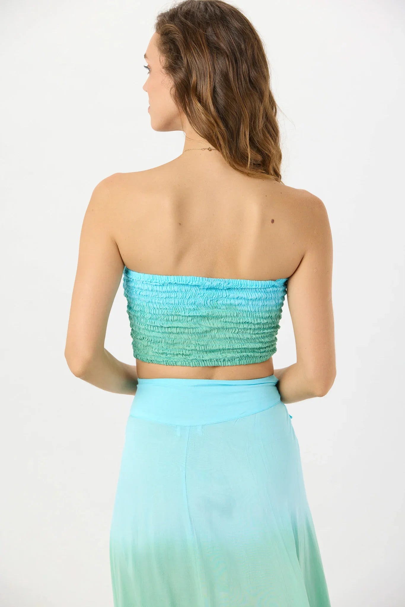 Tiare Hawaii Hollie Crop Top Sleeveless - Pool Ombre