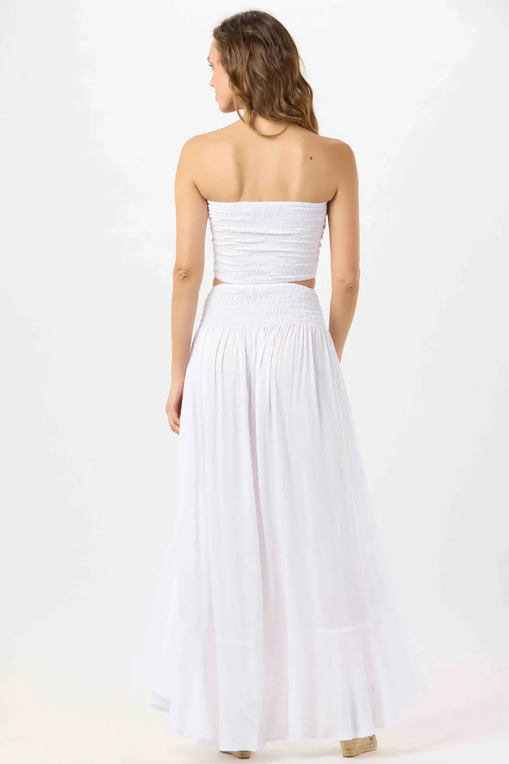 Tiare Hawaii Hollie Crop Top Sleeveless - White