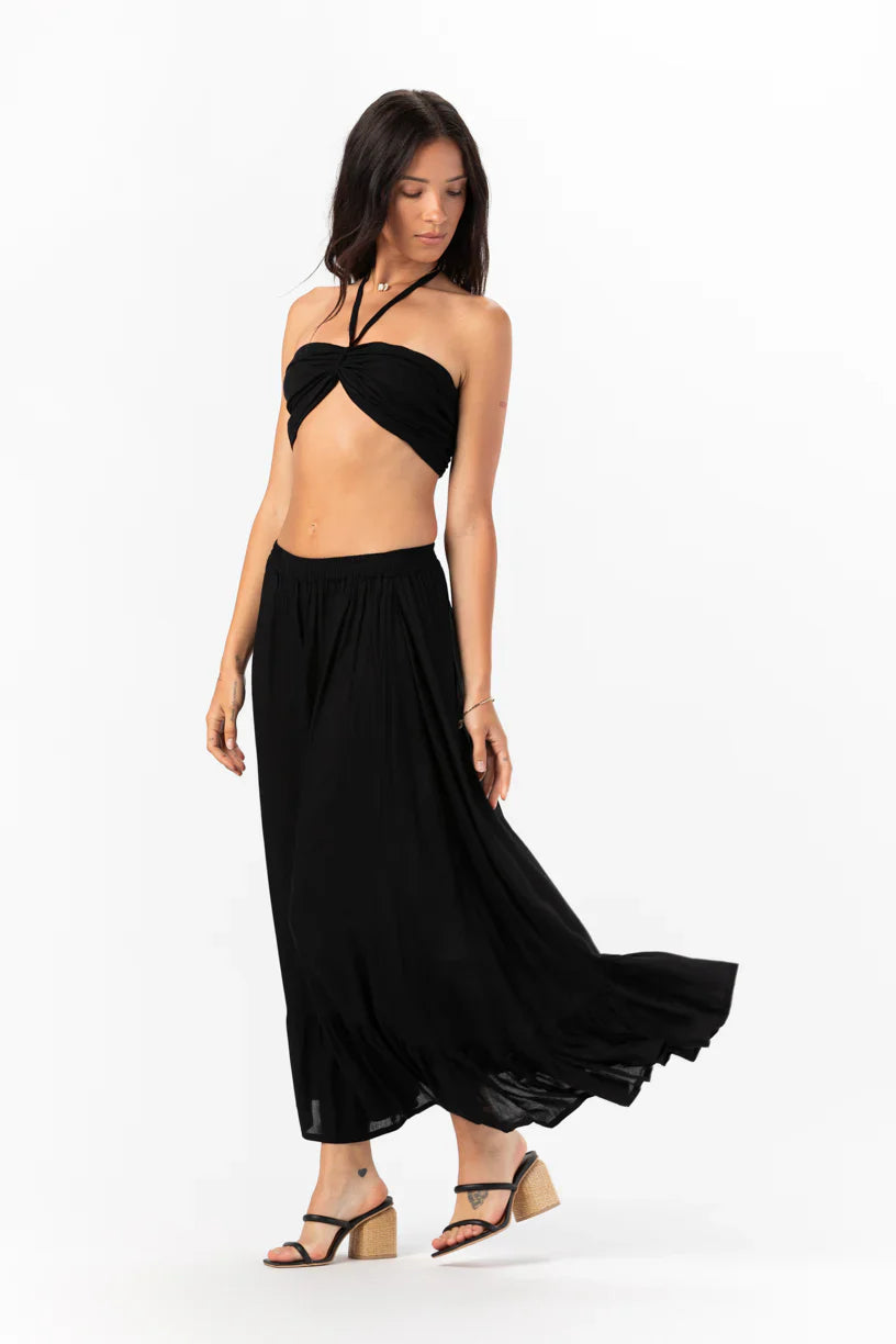 Tiare Hawaii Palma Crop Top - Noir