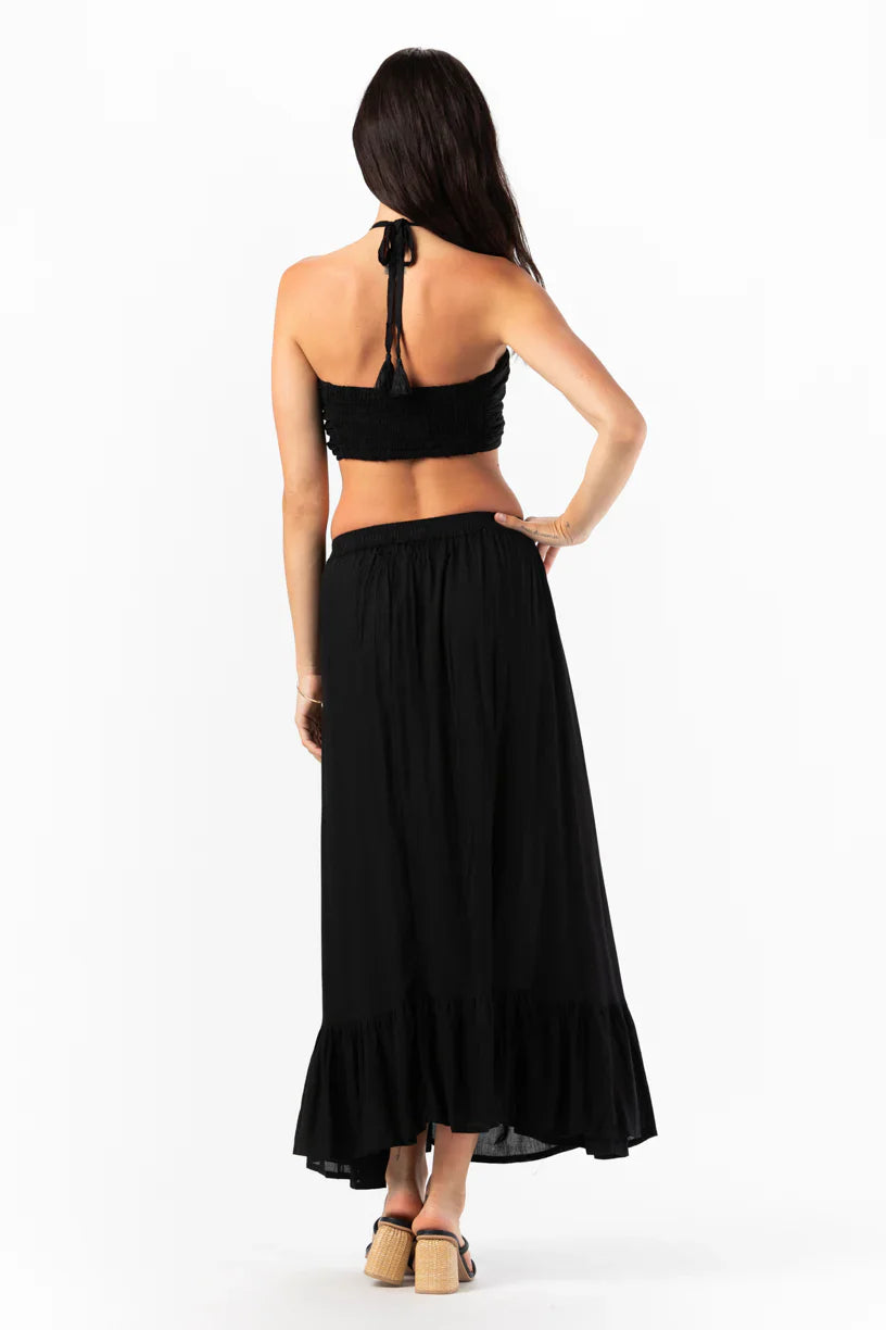 Tiare Hawaii Palma Crop Top - Noir