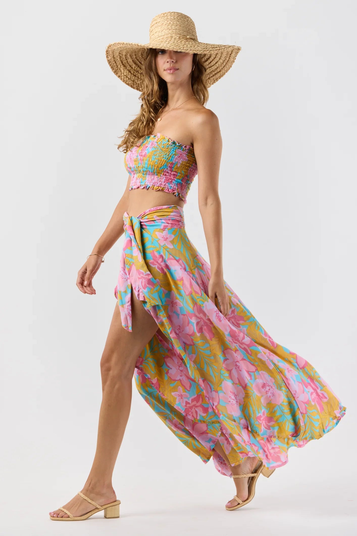 Tiare Hawaii Ruffle Top - Honduras Turquoise