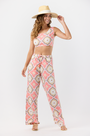Tiare Hawaii Crete Top - Spanish Tiles Peach