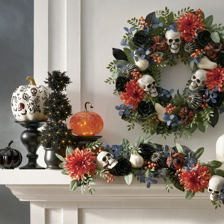 Grandin Road Ghoulish Mix Garland