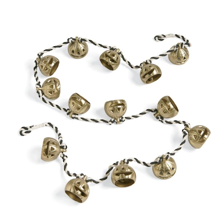 Grandin Road Pumpkin Bell Garland
