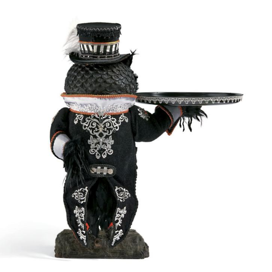 Grandin Road Katherine's Collection Macabre Owl Tabletop Server