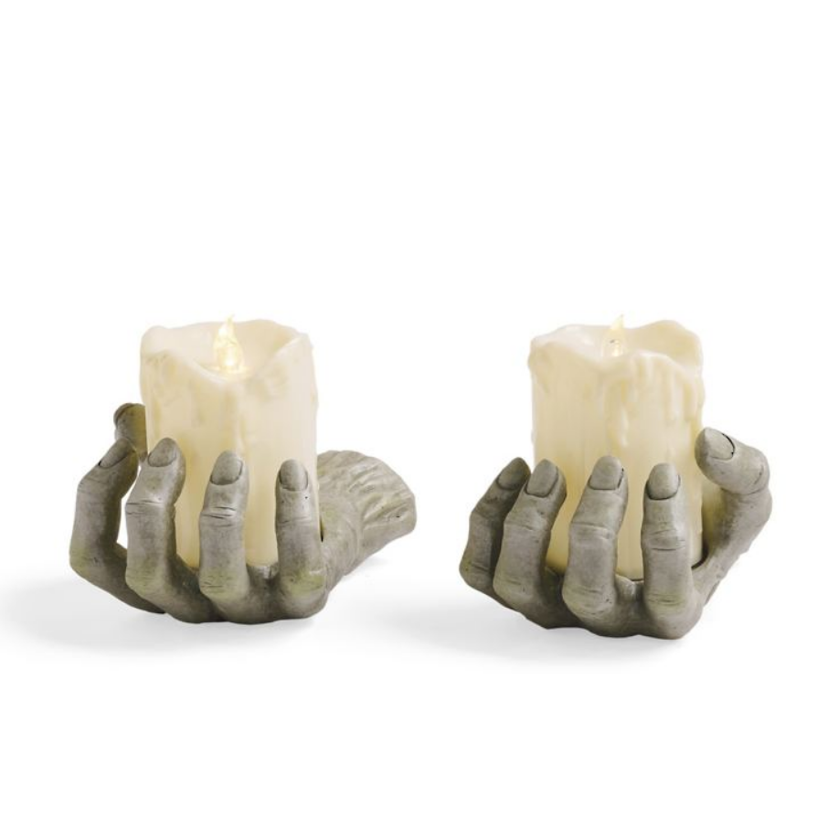 Grandin Road Emerging Hand with Candle