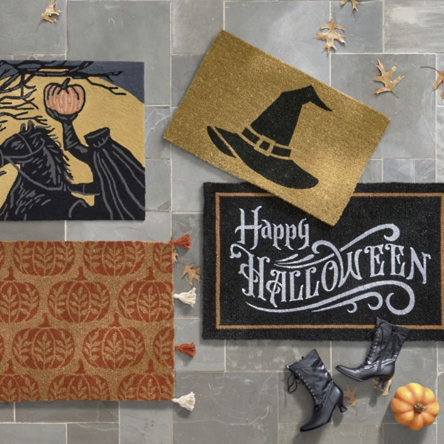 Grandin Road Witch Hat Coir Door Mat