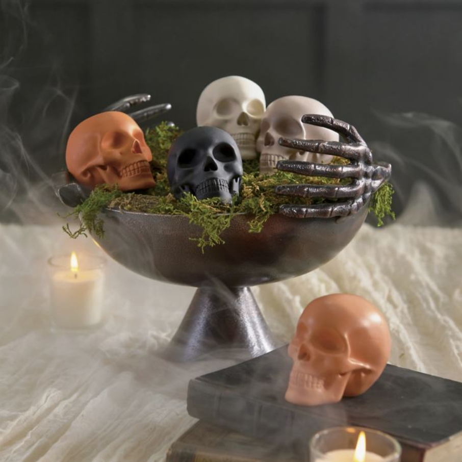Grandin Road Skulls Bowl Filler, Set of Five