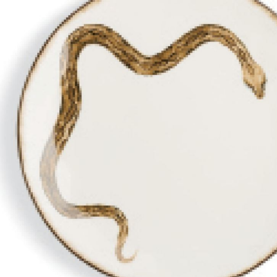 Grandin Road Slithering Snake Plate, Set of Four