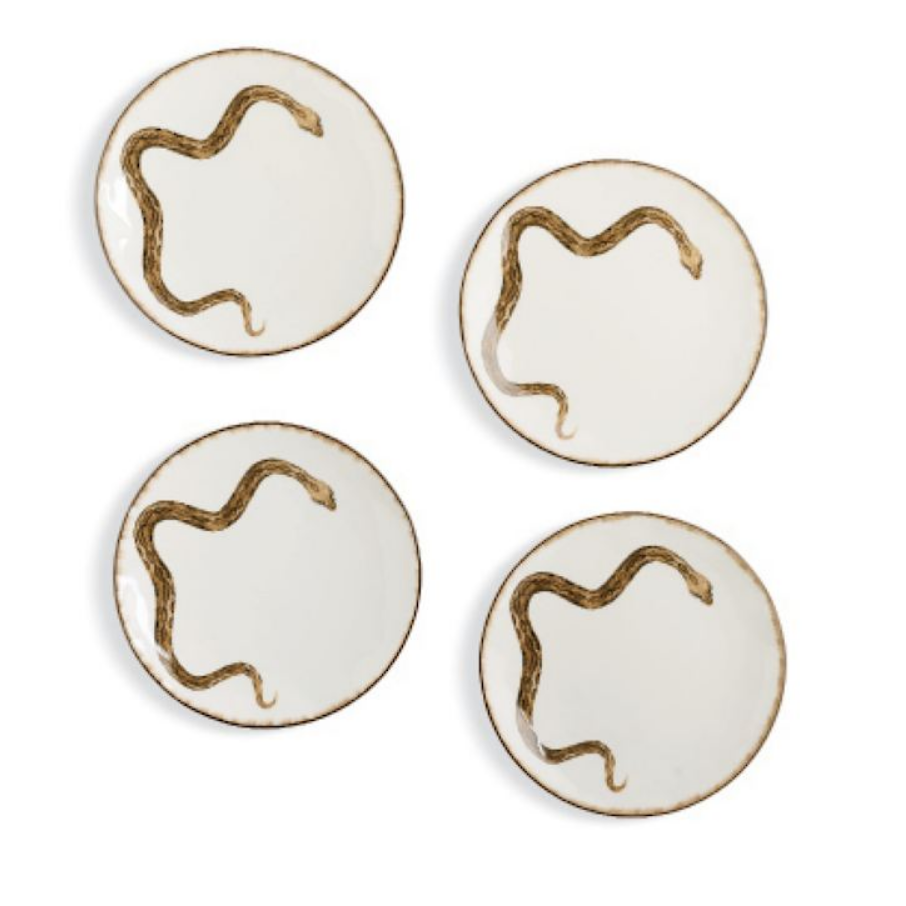 Grandin Road Slithering Snake Plate, Set of Four