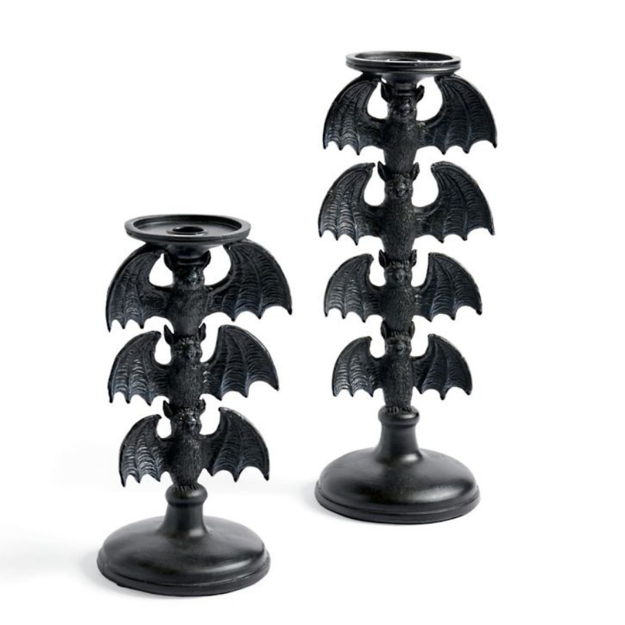 Grandin Road Bats Candleholder, Set of Two