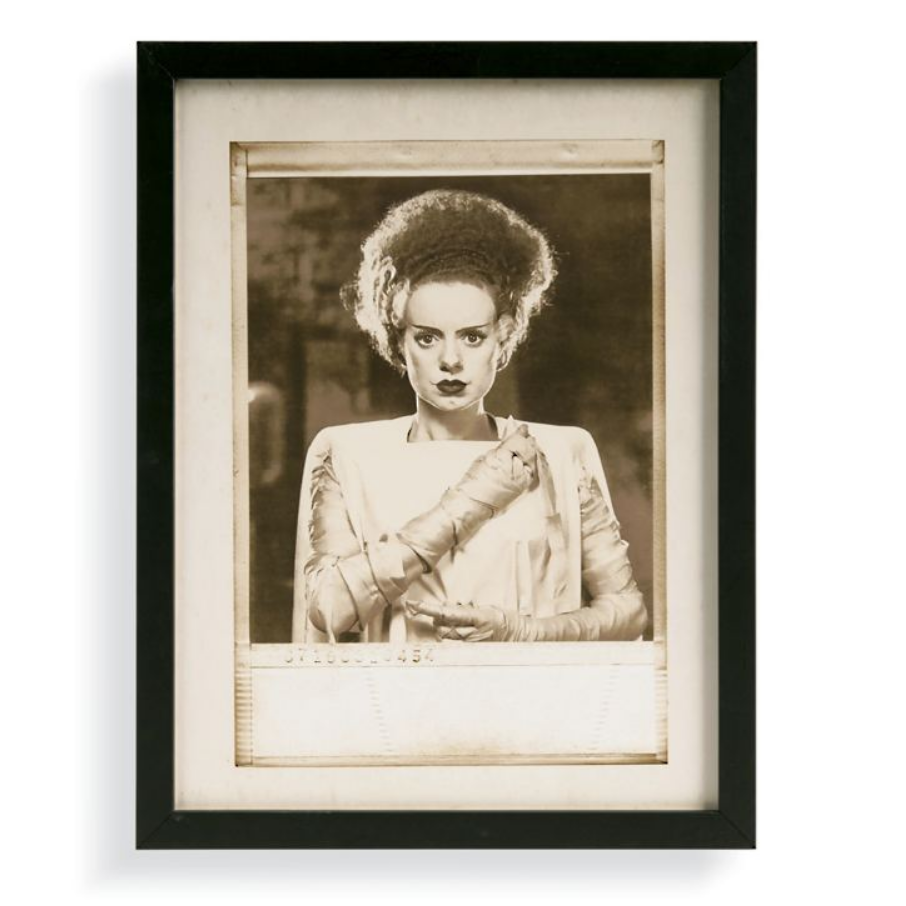 Grandin Road Framed Bride of Frankenstein Wall Art