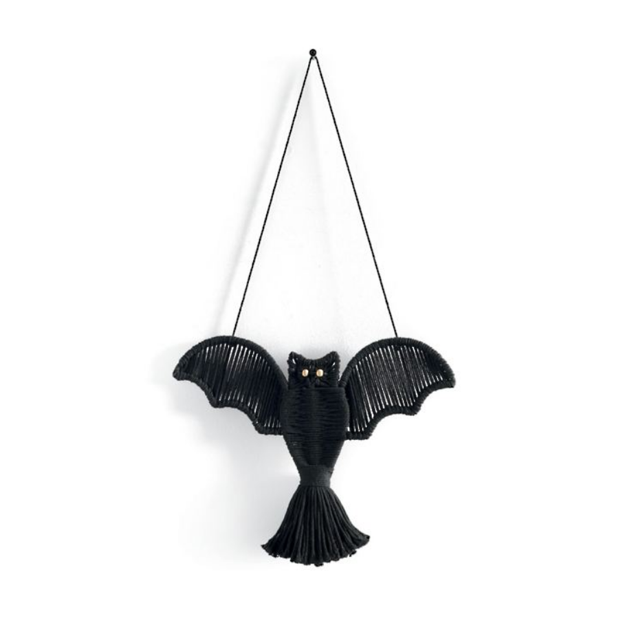 Grandin Road Macrame Hanging Bat