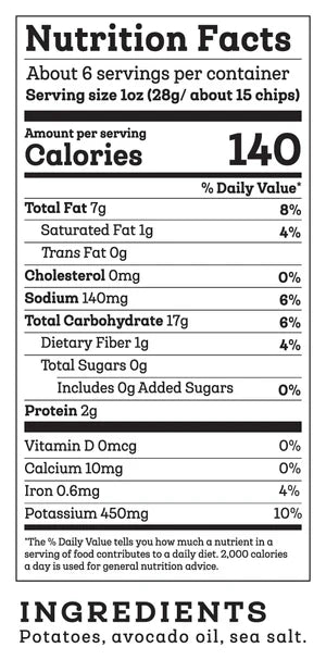 Siete Foods Kettle Cooked Sea Salt Potato Chips