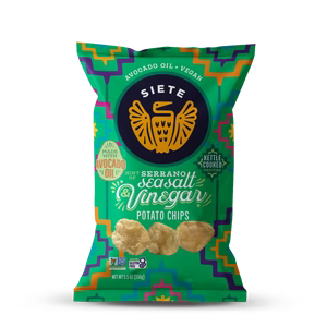 Siete Foods Kettle Cooked Hint of Serrano Sea Salt & Vinegar Potato Chips