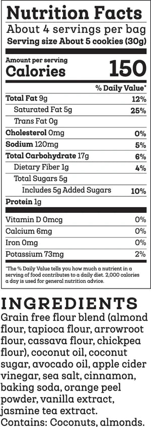 Siete Foods Grain Free Mexican Shortbread Cookies