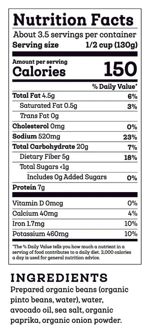 Siete Foods Refried Pinto Beans