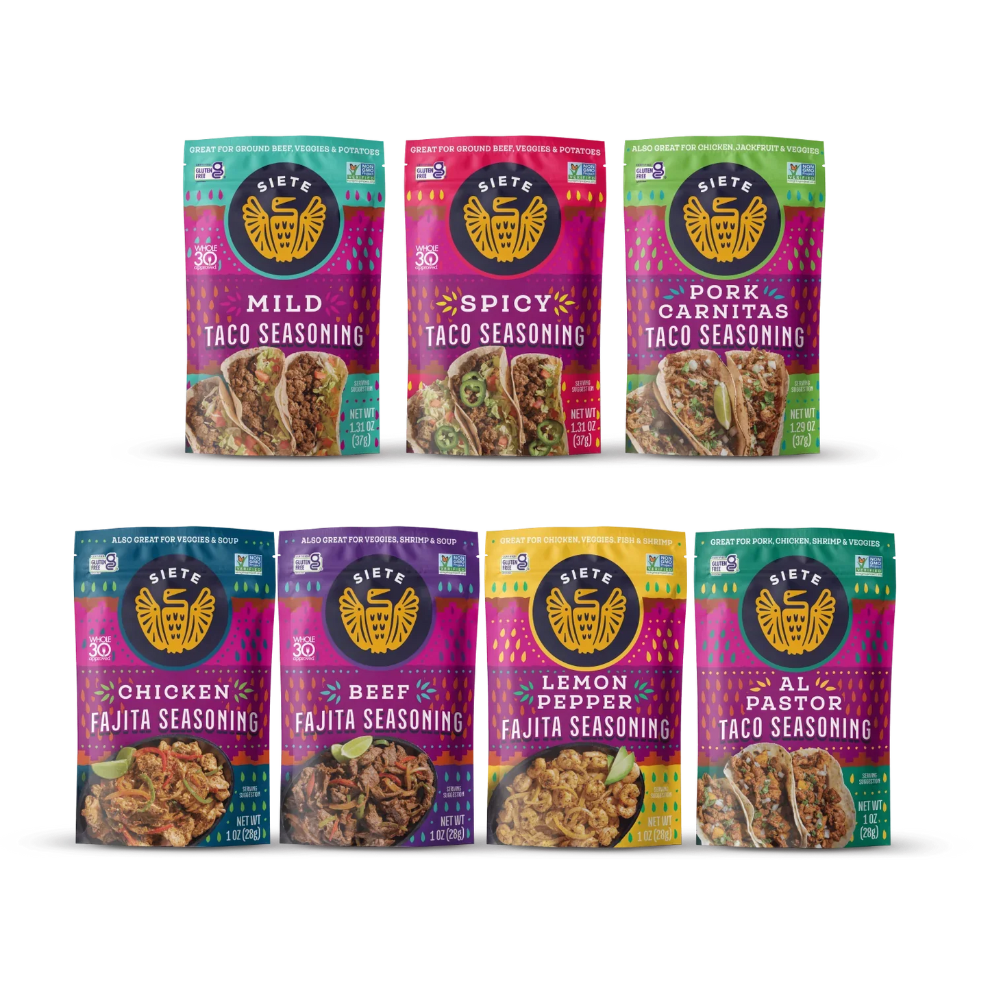 Siete Foods Seasoning Sampler Siete Pack