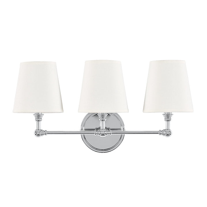 Ballard Designs Amelie Sconce - Polished Nickel 3 Light