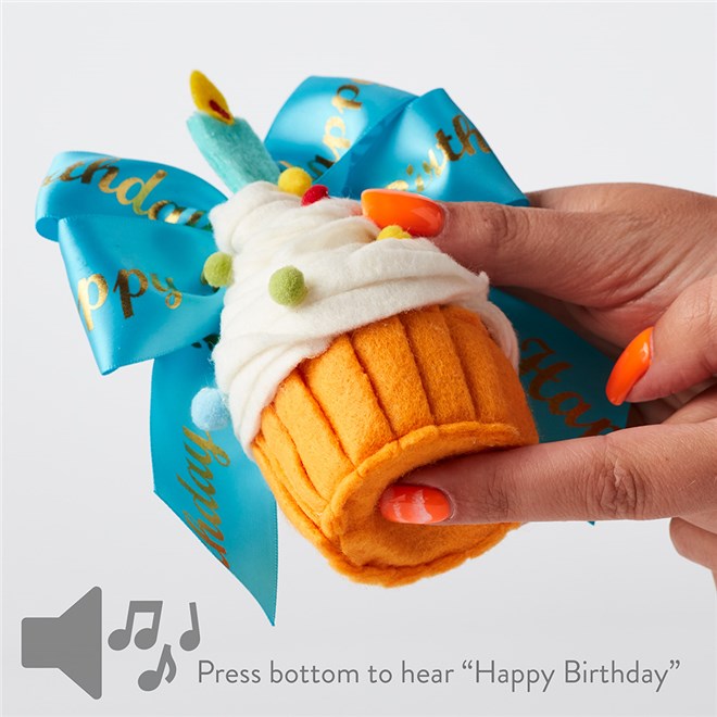 Mrs Prindables Toffee Walnut Happy Birthday Cupcake Jumbo Caramel Apple