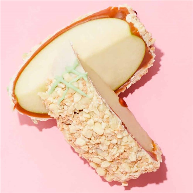 Mrs Prindables Key Lime Peacock Jumbo Caramel Apple